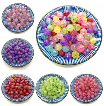 50pcs 10mm Acrylic Beads Bayberry Beads Round Loose Beads Fit Europe Beads For Jewelry Making DIY Accessories
